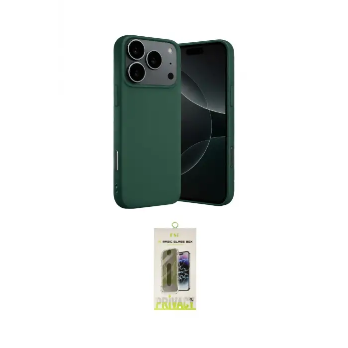 ieg™ iPhone 17 Pro Max Kılıf Ahenk Serisi - Siyah Joko Magic 5D Hayalet Cam