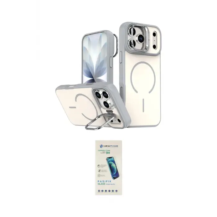 ieg™ iPhone 17 Pro Max Kılıf Çekirdek Klasik - Şeffaf Pasifik Cam Ekran Koruyucu
