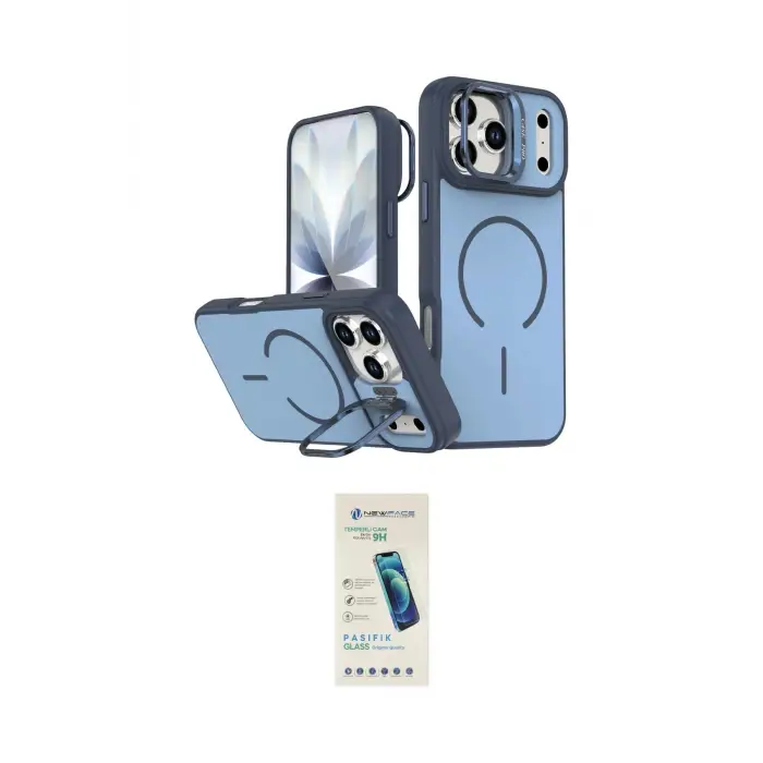 ieg™ iPhone 17 Pro Max Kılıf Çekirdek Klasik - Şeffaf Pasifik Cam Ekran Koruyucu