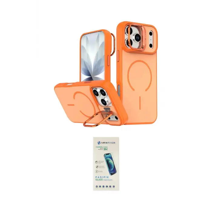 ieg™ iPhone 17 Pro Max Kılıf Çekirdek Klasik - Şeffaf Pasifik Cam Ekran Koruyucu