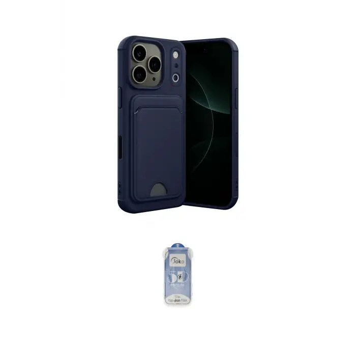 ieg™ iPhone 17 Pro Max Kılıf Vadi Çizgi Prime - Siyah Joko Magic 5D Cam