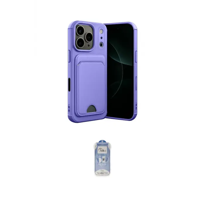 ieg™ iPhone 17 Pro Max Kılıf Vadi Çizgi Prime - Siyah Joko Magic 5D Cam
