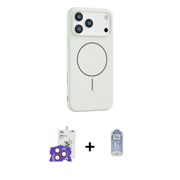 ieg™ iPhone 17 Pro Max Kılıf Yankı Form Serisi - Siyah Joko Magic 5D Cam + Bilvis Titan Kamera Lens - TU