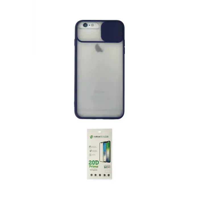 ieg™ iPhone 6 Kılıf Vadi Çizgi - Beyaz 20D Premium Cam Ekran Koruyucu