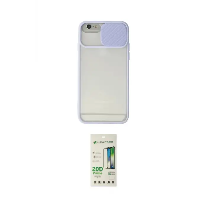 ieg™ iPhone 6 Kılıf Vadi Çizgi - Beyaz 20D Premium Cam Ekran Koruyucu