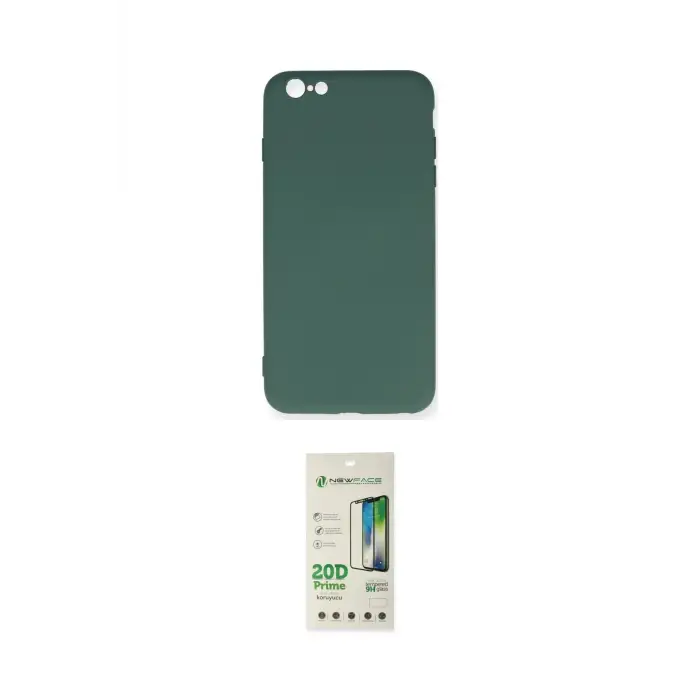 ieg™ iPhone 6 Plus Kılıf Ahenk Serisi - Siyah 20D Premium Cam Ekran Koruyucu