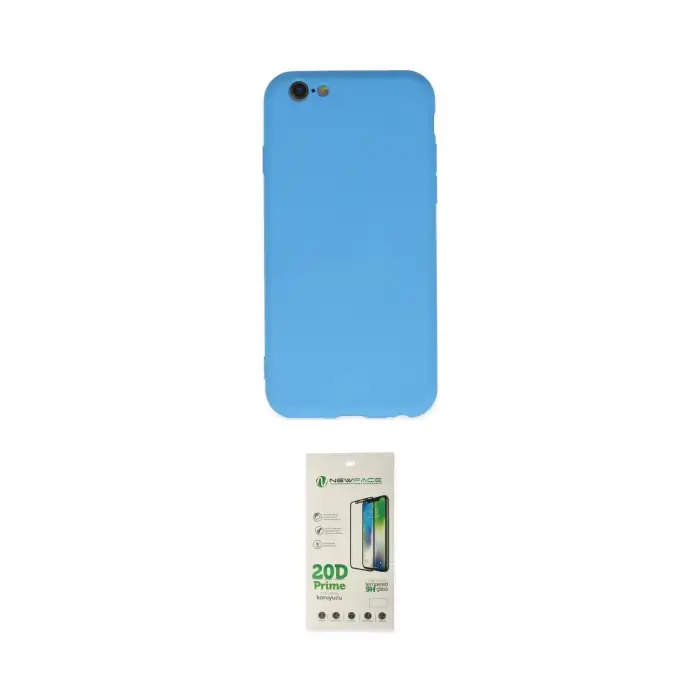 ieg™ iPhone 6 Plus Kılıf Ahenk Serisi - Siyah 20D Premium Cam Ekran Koruyucu