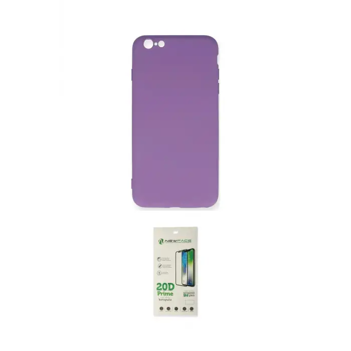 ieg™ iPhone 6 Plus Kılıf Ahenk Serisi - Siyah 20D Premium Cam Ekran Koruyucu