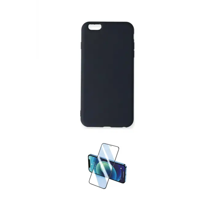ieg™ iPhone 6 Plus Kılıf Ahenk Serisi - Siyah 3D Antistatik Seramik Nano Ekran Koruyucu