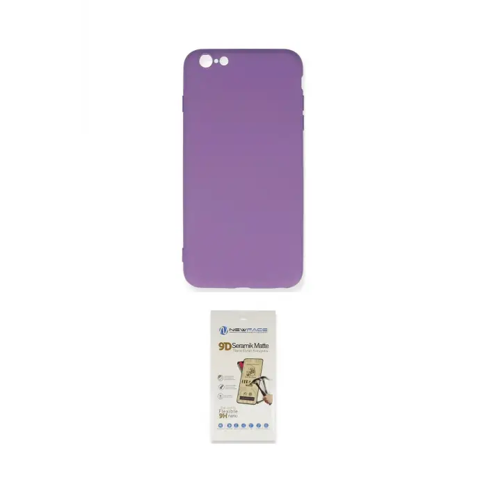 ieg™ iPhone 6 Plus Kılıf Ahenk Serisi - Siyah Mat Seramik Nano Ekran Koruyucu