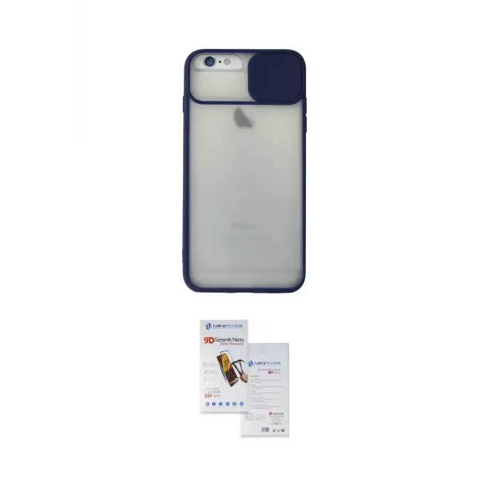 ieg™ iPhone 6 Plus Kılıf Vadi Çizgi - Siyah Seramik Nano Ekran Koruyucu