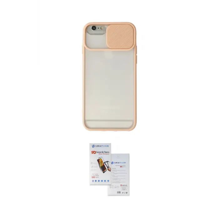 ieg™ iPhone 6 Plus Kılıf Vadi Çizgi - Siyah Seramik Nano Ekran Koruyucu