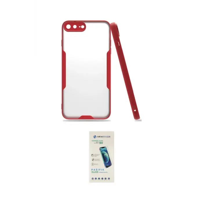 ieg™ iPhone 7 Plus Kılıf Atlas Asil Serisi - Şeffaf Pasifik Cam Ekran Koruyucu