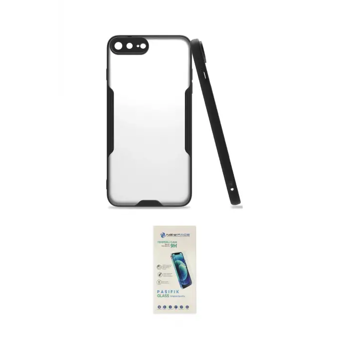 ieg™ iPhone 7 Plus Kılıf Atlas Asil Serisi - Şeffaf Pasifik Cam Ekran Koruyucu