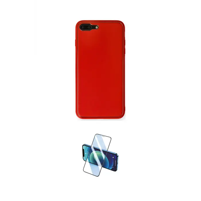 ieg™ iPhone 7 Plus Kılıf Yadigar Klasik - Siyah 3D Antistatik Cam Ekran Koruyucu