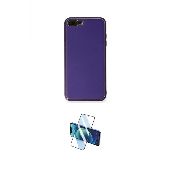 ieg™ iPhone 7 Plus Kılıf Yadigar Klasik - Siyah 3D Antistatik Cam Ekran Koruyucu