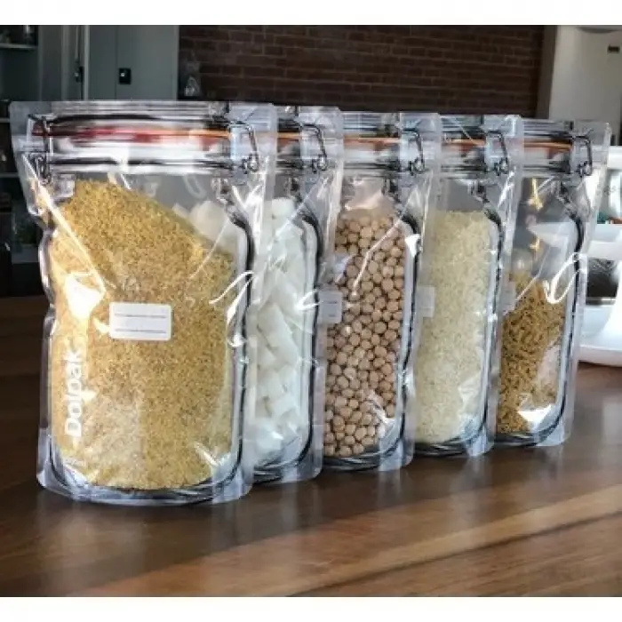 ieg™ Kavanoz Görünümlü Kilitli Saklama Poşeti 620 Ml (1 Adet )