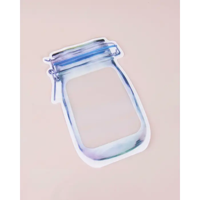 ieg™ Kavanoz Görünümlü Kilitli Saklama Poşeti 620 Ml (1 Adet )
