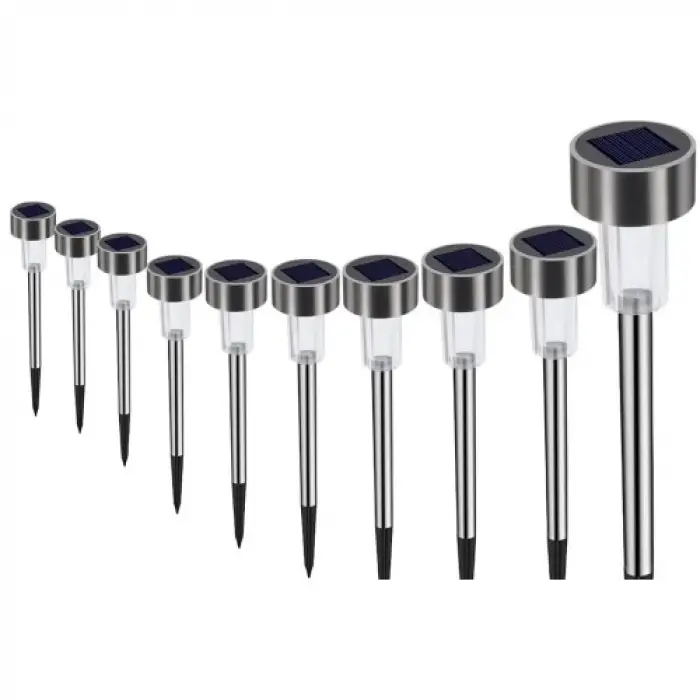 Metal Gövdeli Solar Bahçe Lambası 10lu