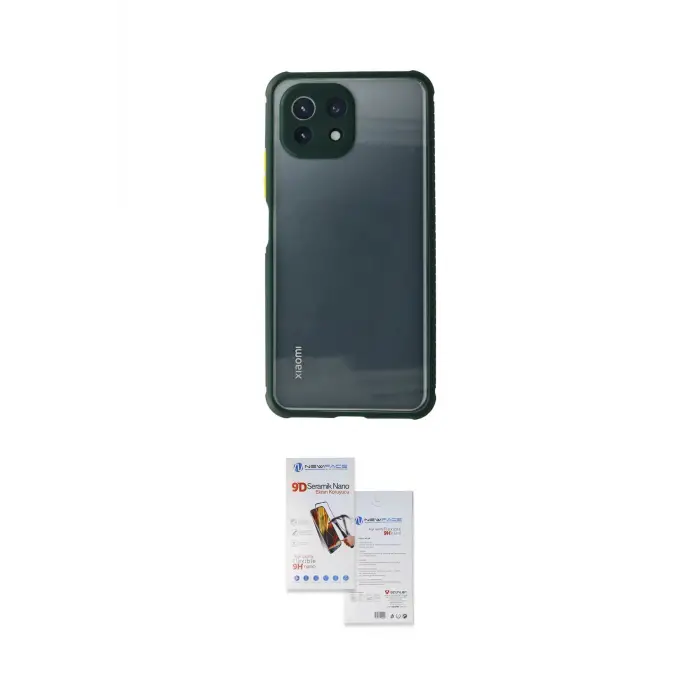 ieg™ Mİ 11 Lite Kılıf Nova Asil Özel Seri - Siyah Seramik Nano Ekran Koruyucu