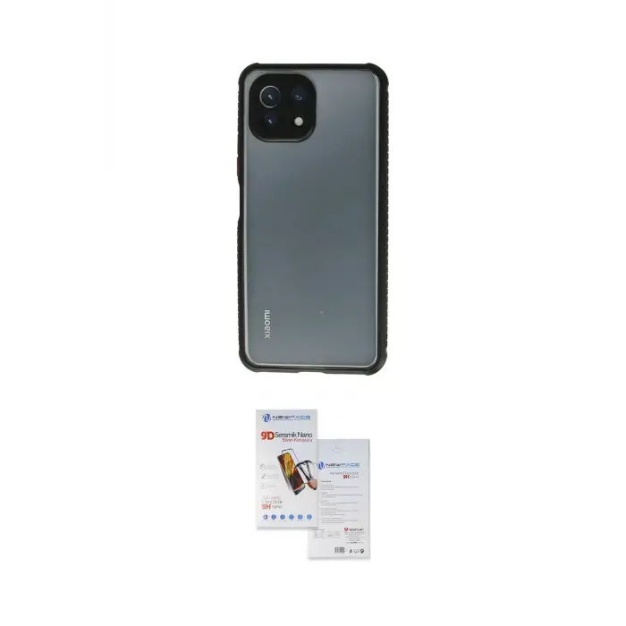 ieg™ Mİ 11 Lite Kılıf Nova Asil Özel Seri - Siyah Seramik Nano Ekran Koruyucu