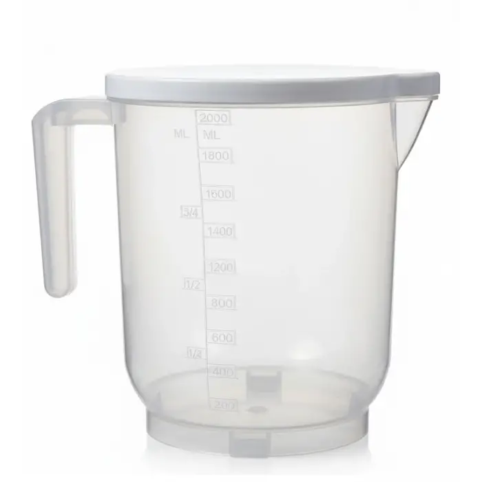 ieg™ Pratik Mutfak Ölçü Kabı - 2 Litre Dereceli Şeffaf Hazne Bpa Free