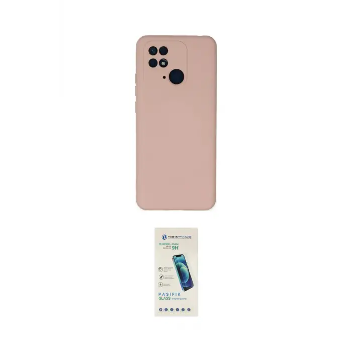 ieg™ Redmi 10C Kılıf Ahenk Serisi - Şeffaf Pasifik Cam Ekran Koruyucu