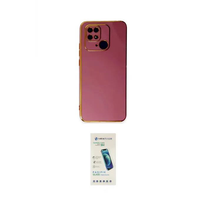 ieg™ Redmi 10C Kılıf Yankı Serisi - Şeffaf Pasifik Cam Ekran Koruyucu