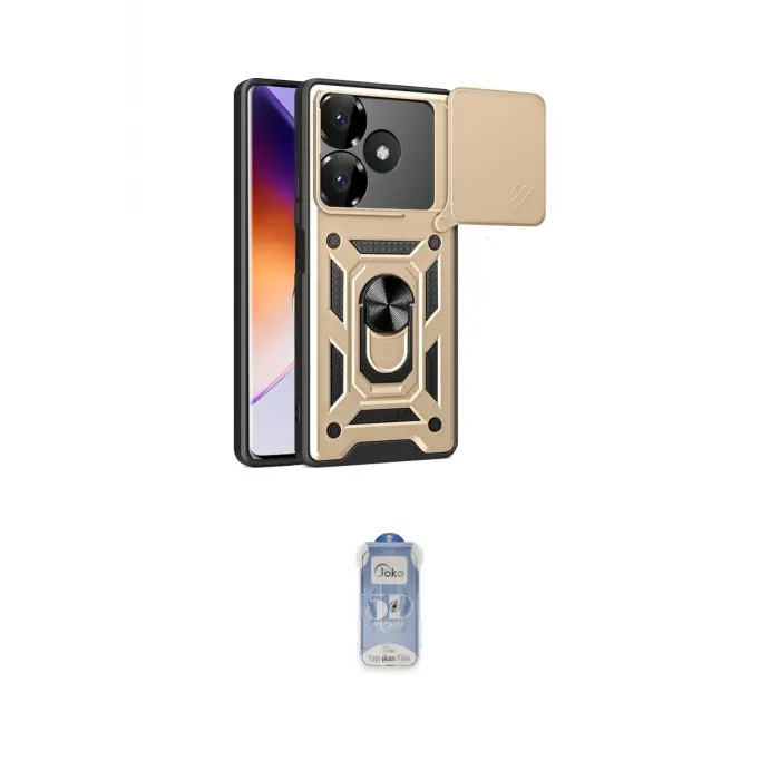 ieg™ Redmi 13 4G Kılıf Ahenk Klasik - Siyah Joko Magic 5D Cam