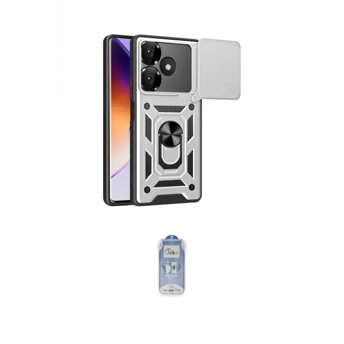 ieg™ Redmi 13 4G Kılıf Ahenk Klasik - Siyah Joko Magic 5D Cam