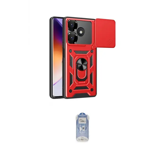 ieg™ Redmi 13 4G Kılıf Ahenk Klasik - Siyah Joko Magic 5D Cam