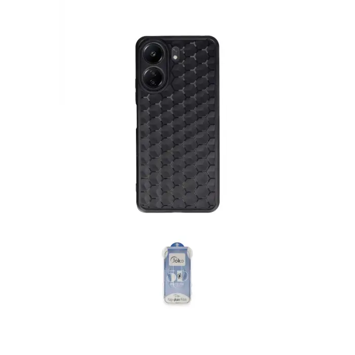 ieg™ Redmi 13C Kılıf Zirve Form - Siyah Joko Magic 5D Cam