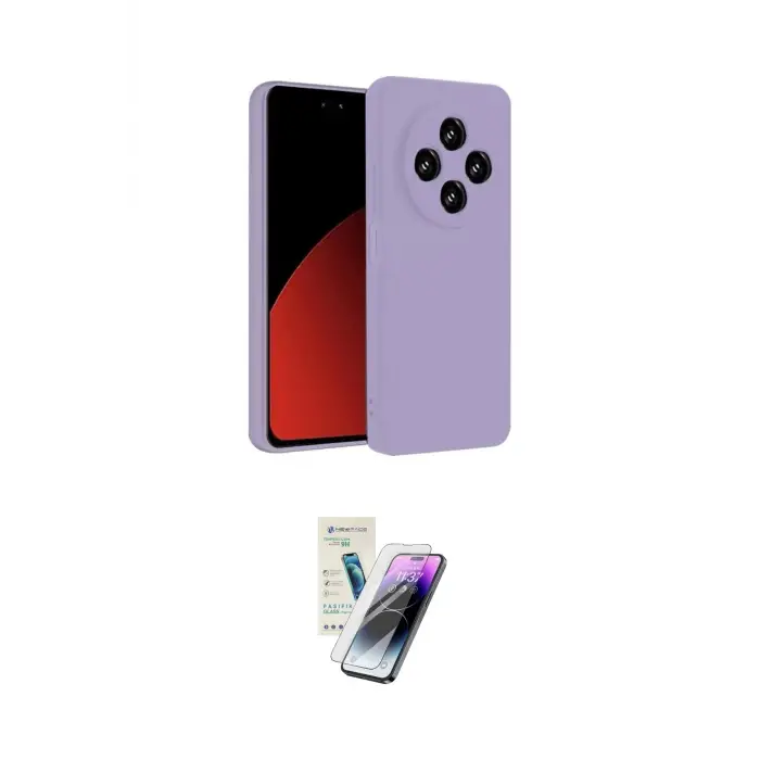ieg™ Redmi 14C Kılıf Ahenk Serisi - Şeffaf Pasifik Cam Ekran Koruyucu