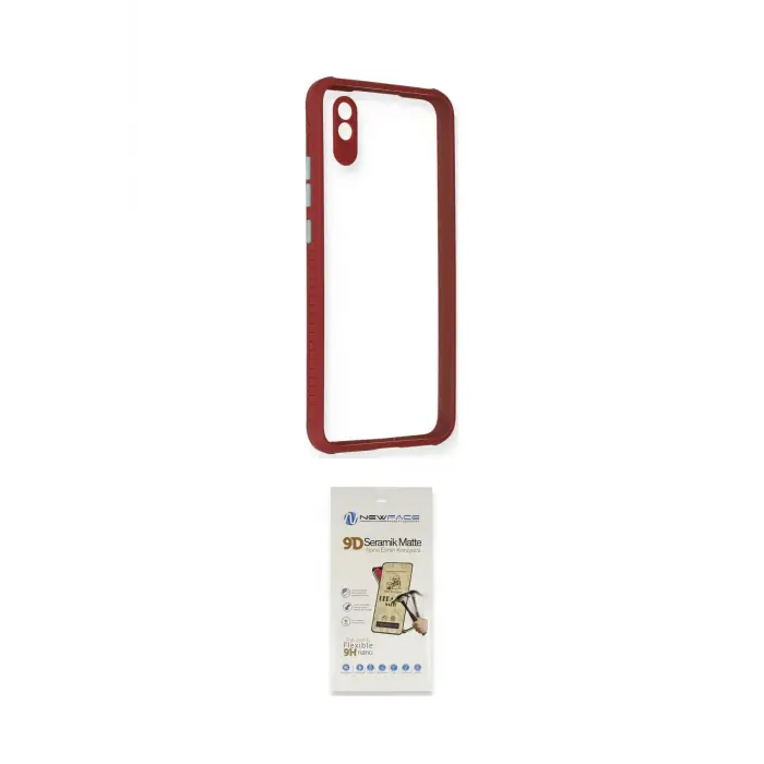 ieg™ Redmi 9A Kılıf Nova Asil Özel Seri - Siyah Mat Seramik Nano Ekran Koruyucu