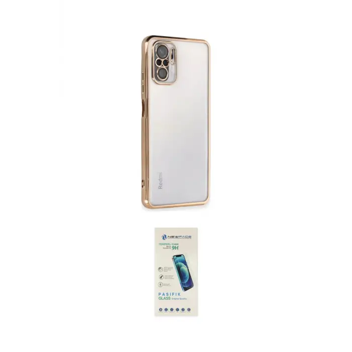 ieg™ Redmi Note 10 Kılıf Vadi Minimal - Şeffaf Pasifik Cam Ekran Koruyucu