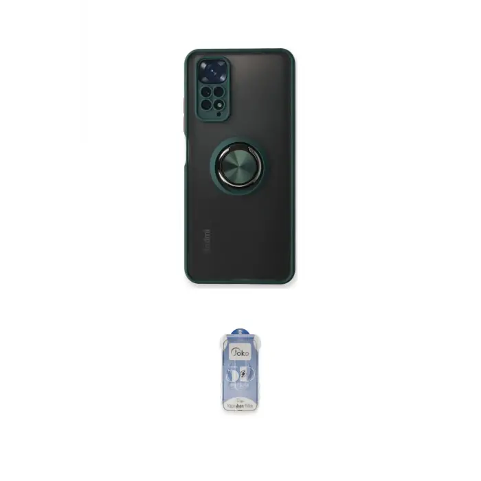 ieg™ Redmi Note 11 Kılıf Yörünge Çizgi - Siyah Joko Magic 5D Cam