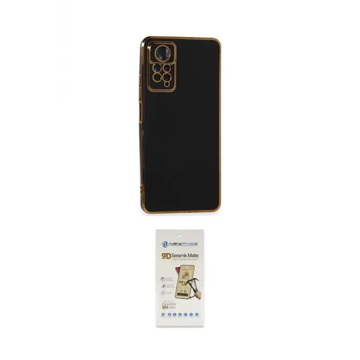 ieg™ Redmi Note 11 Pro Kılıf Yankı Serisi - Siyah Mat Seramik Nano Ekran Koruyucu