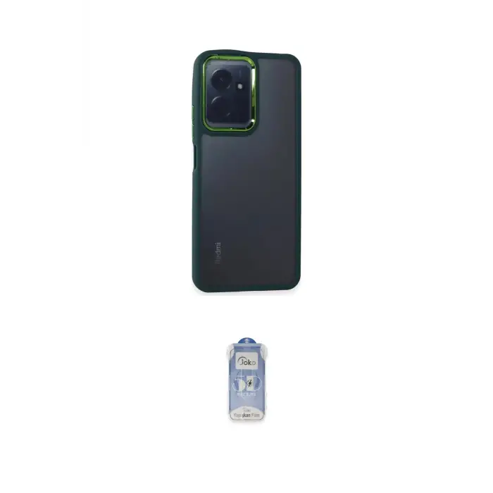ieg™ Redmi Note 12 4G Kılıf Eksen Doku Prime - Siyah Joko Magic 5D Cam
