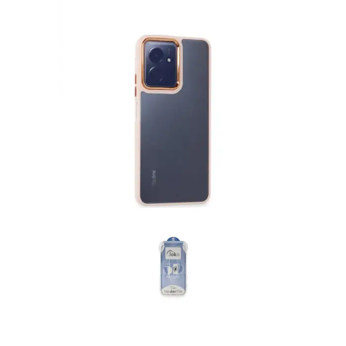 ieg™ Redmi Note 12 4G Kılıf Eksen Doku Prime - Siyah Joko Magic 5D Cam