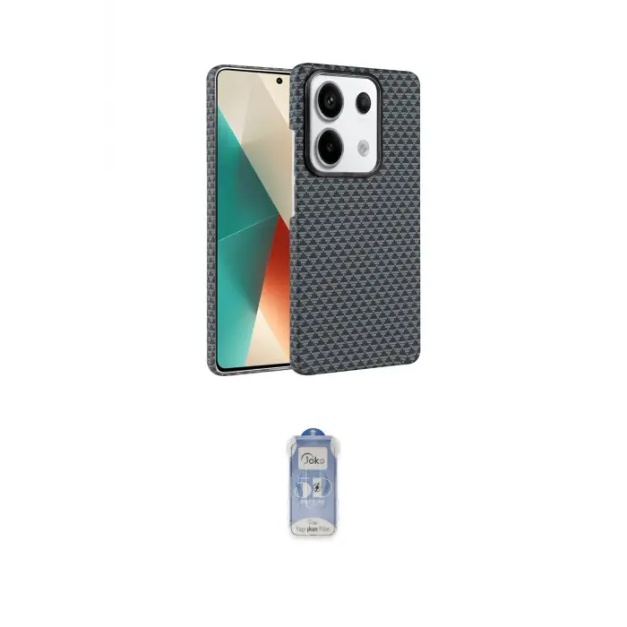 ieg™ Redmi Note 13 Pro 4G Kılıf Doruk Serisi - Siyah Joko Magic 5D Cam