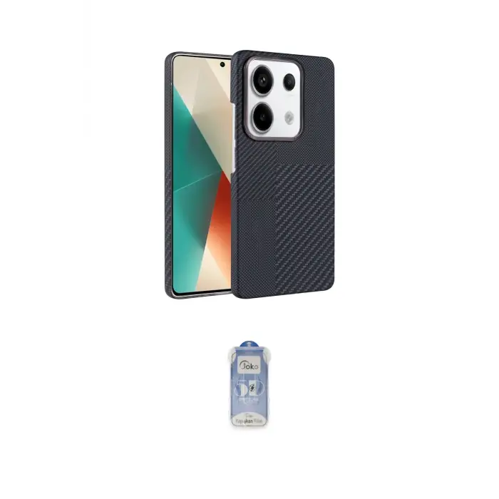 ieg™ Redmi Note 13 Pro 4G Kılıf Doruk Serisi - Siyah Joko Magic 5D Cam