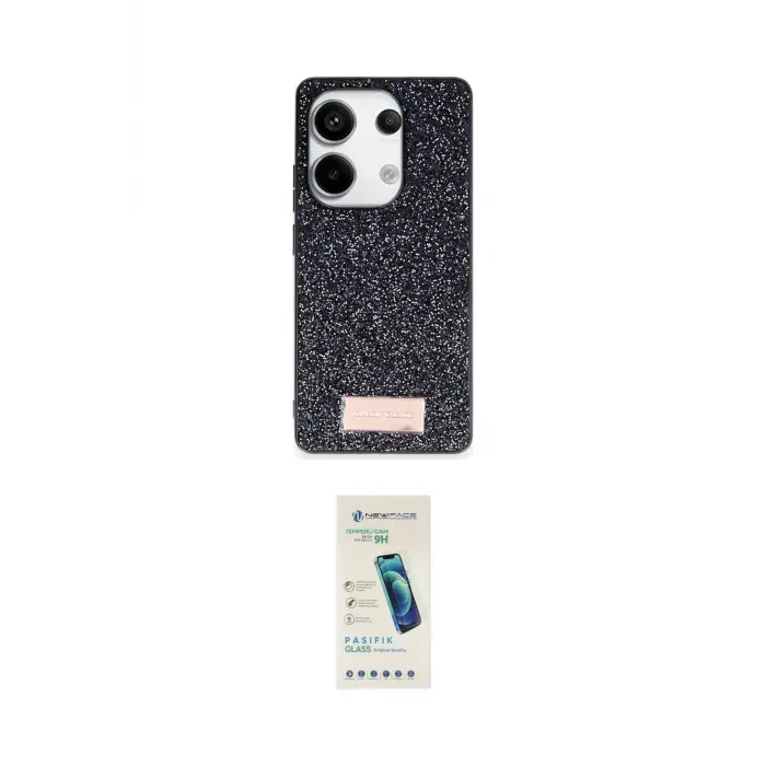 ieg™ Redmi Note 13 Pro 4G Kılıf Vadi Klasik Serisi - Şeffaf Pasifik Cam Ekran Koruyucu