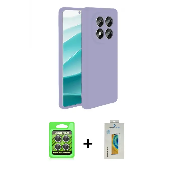 ieg™ Redmi Note 14 Pro 4G Kılıf Kozmos Yansıma Özel Seri - Şeffaf Polymer Nano Ekran Koruyucu + Raze Metal Kamera Lens - GS