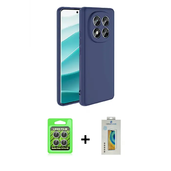 ieg™ Redmi Note 14 Pro 4G Kılıf Kozmos Yansıma Özel Seri - Şeffaf Polymer Nano Ekran Koruyucu + Raze Metal Kamera Lens - GS