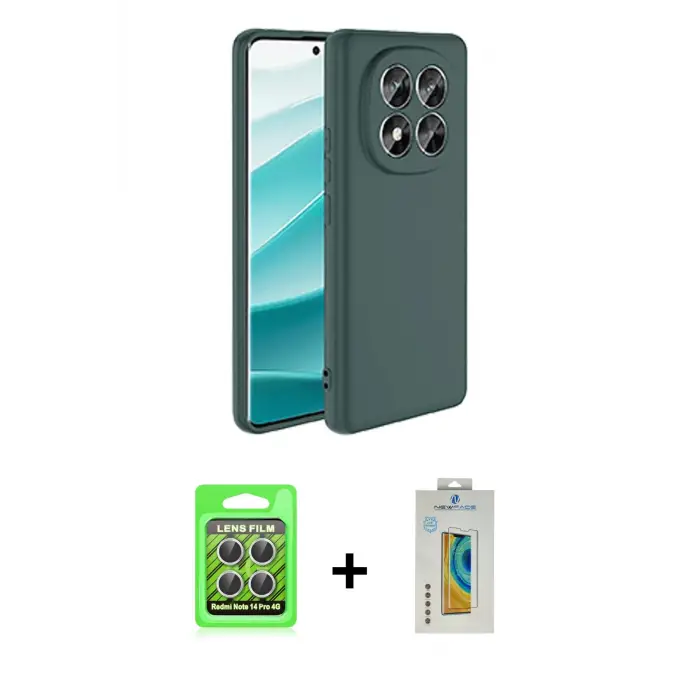 ieg™ Redmi Note 14 Pro 4G Kılıf Kozmos Yansıma Özel Seri - Şeffaf Polymer Nano Ekran Koruyucu + Raze Metal Kamera Lens - GS