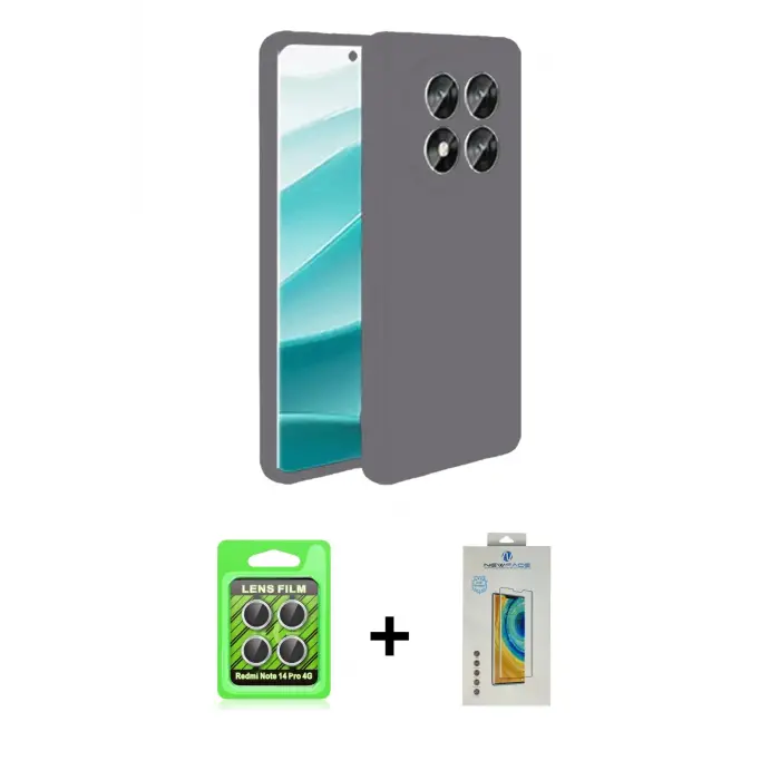 ieg™ Redmi Note 14 Pro 4G Kılıf Kozmos Yansıma Özel Seri - Şeffaf Polymer Nano Ekran Koruyucu + Raze Metal Kamera Lens - GS