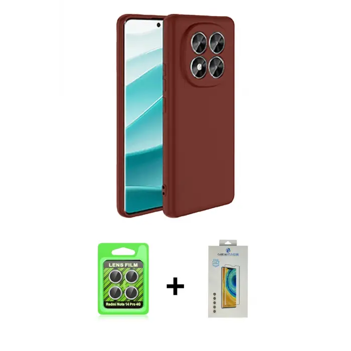 ieg™ Redmi Note 14 Pro 4G Kılıf Kozmos Yansıma Özel Seri - Şeffaf Polymer Nano Ekran Koruyucu + Raze Metal Kamera Lens - GS