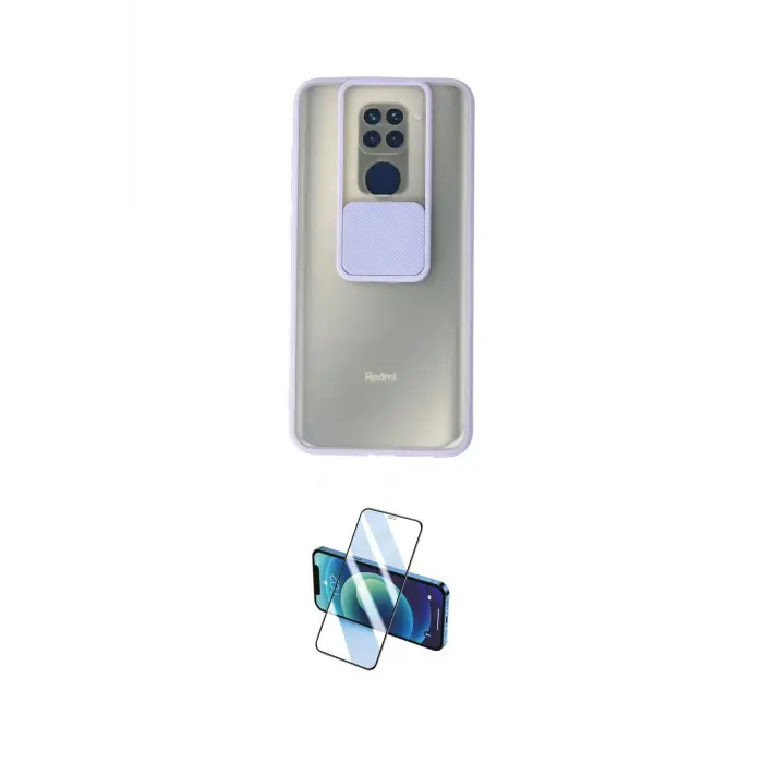 ieg™ Redmi Note 9 Kılıf Vadi Çizgi - Siyah 3D Antistatik Seramik Nano Ekran Koruyucu