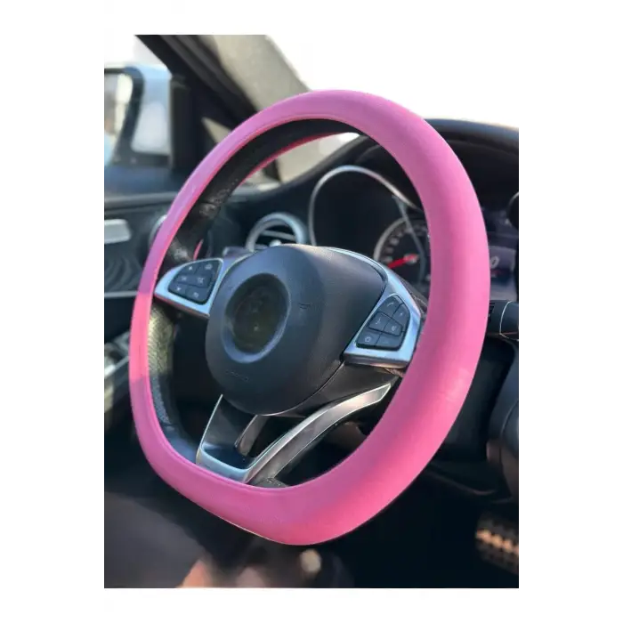 Silikon Direksiyon Kılıfı Pembe