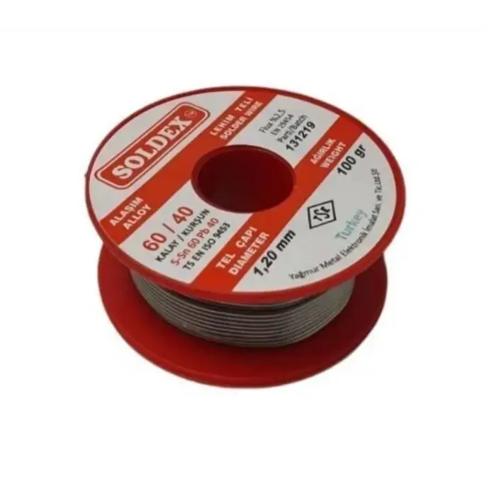 ieg™ Soldex 60/40 Lehim Teli 100 gr 1.20 mm (Sn:60 / Pb:40)